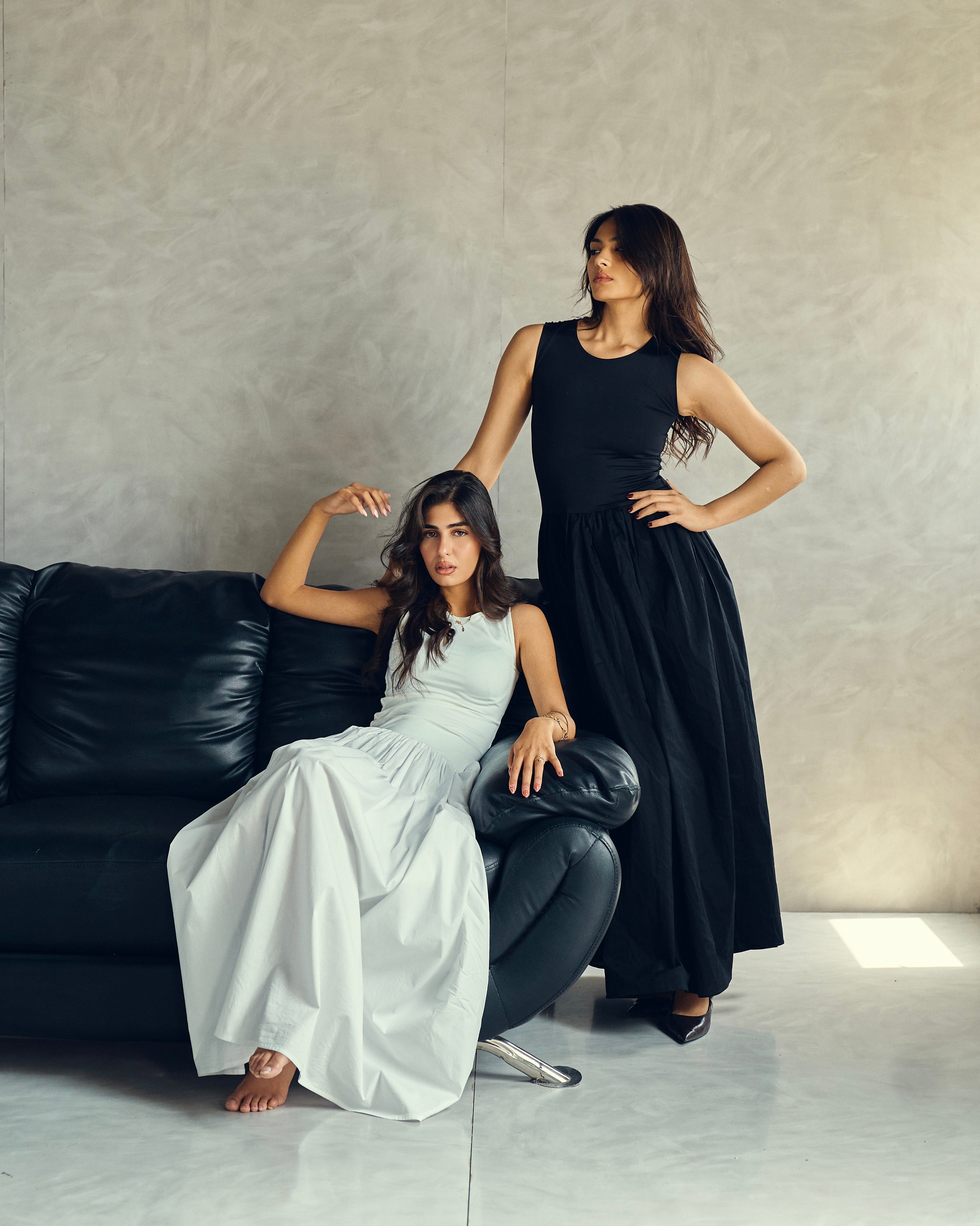 The maxi dress in snow