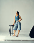 marine top in deep blue