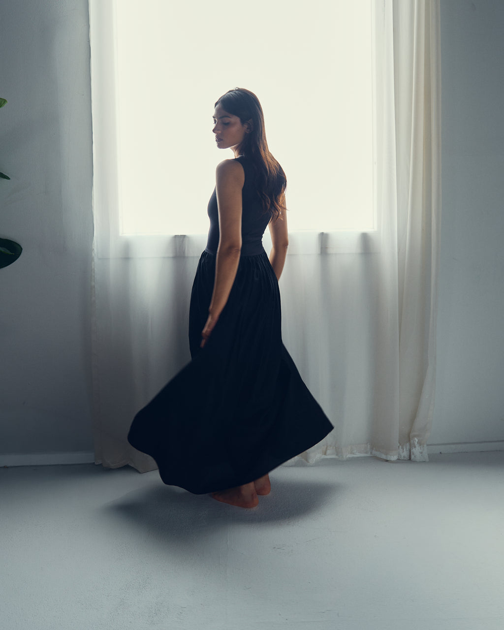 The maxi dress in noir