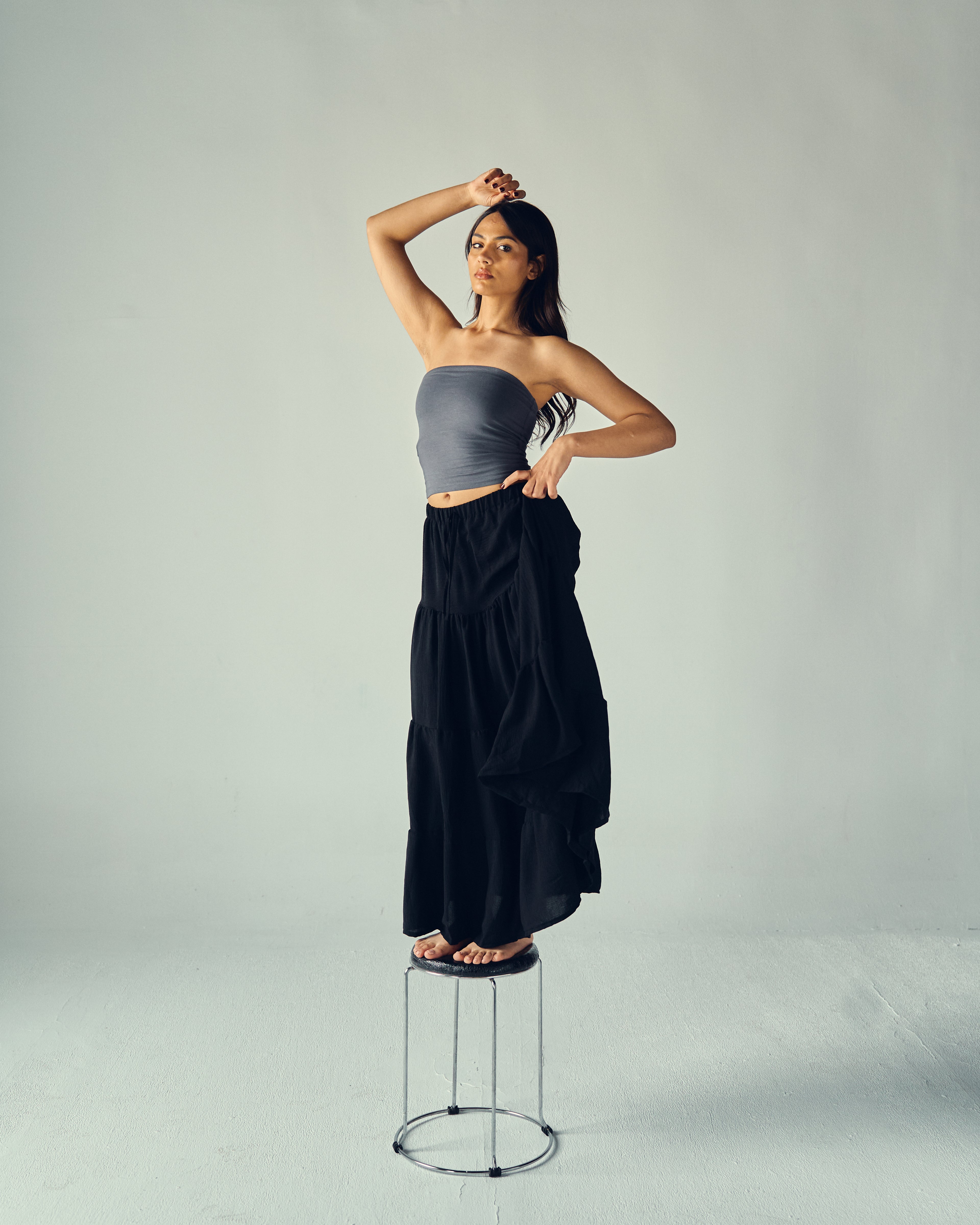 The skirt in noir