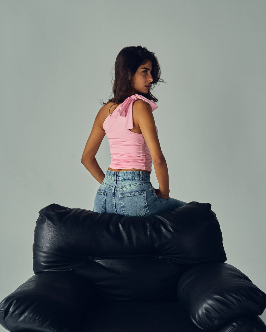 the bow top in bubblegum