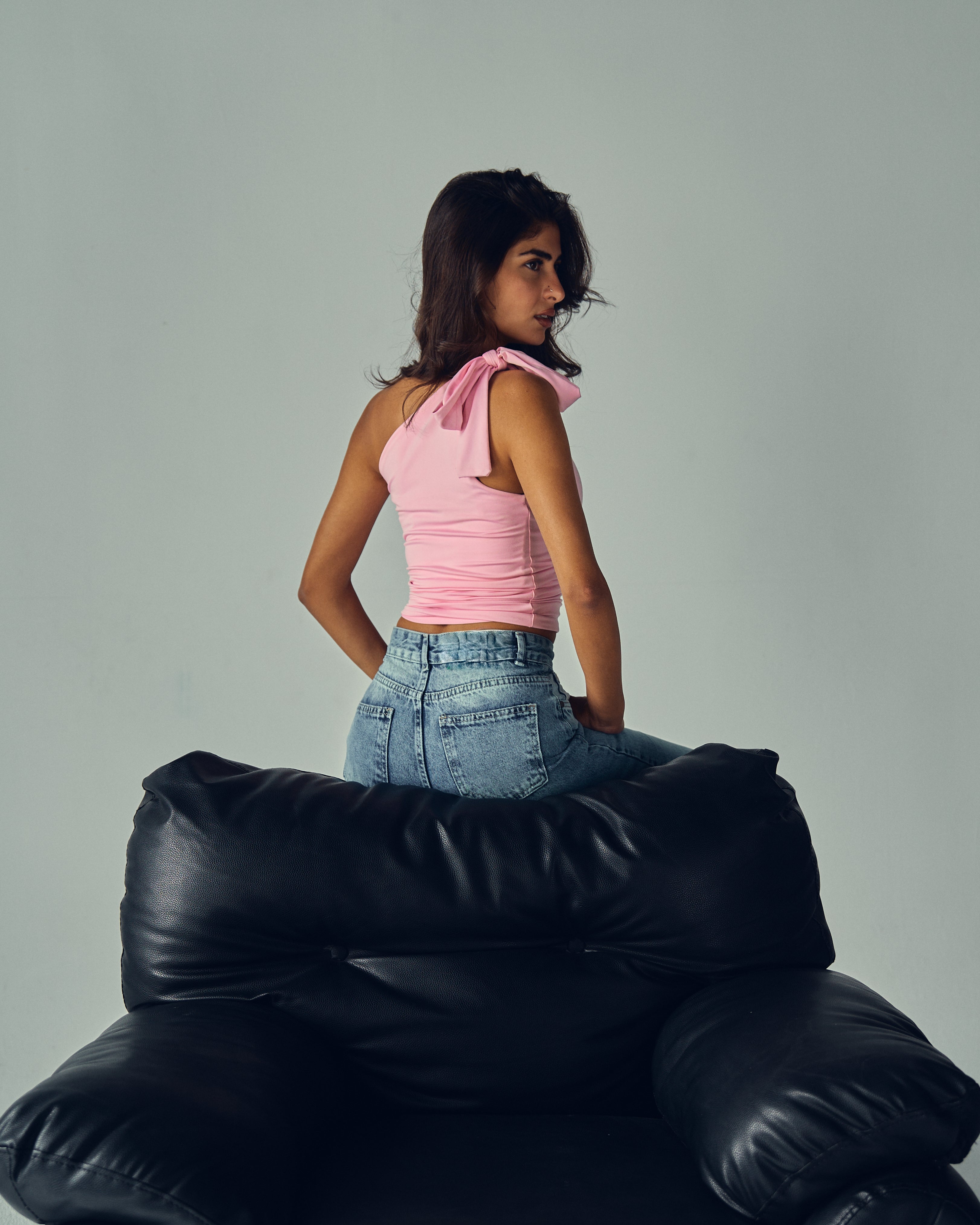 the bow top in bubblegum